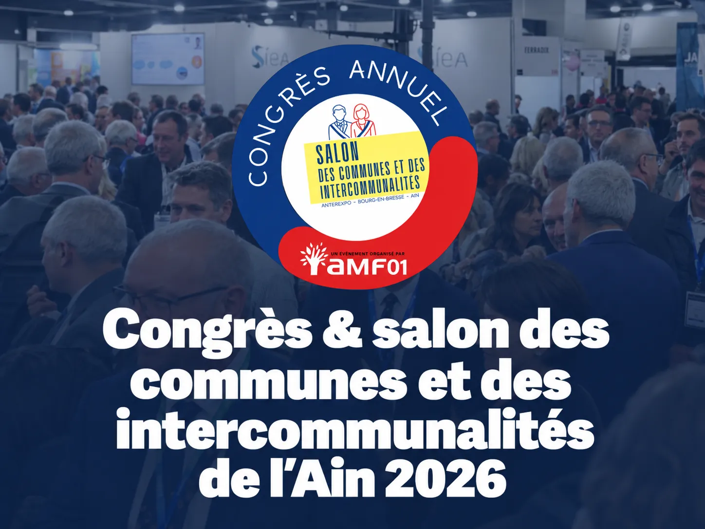 Affiche du Congrès & Salon des communes de l'Ain