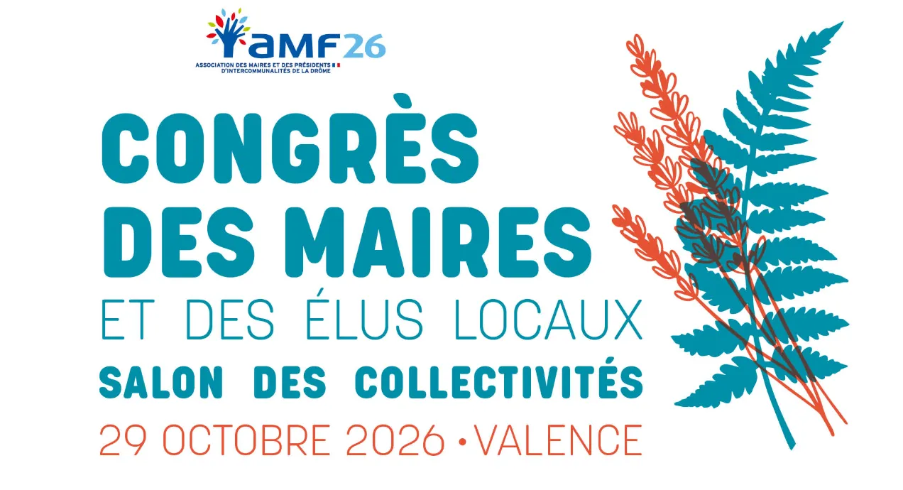 Affiche du congrès des maires de la Drôme