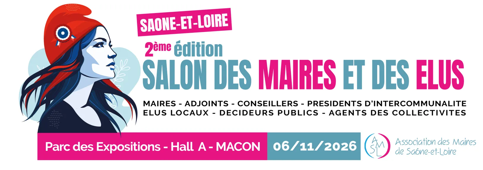 Affiche du salon des maires et des élus de Saône-et-Loire