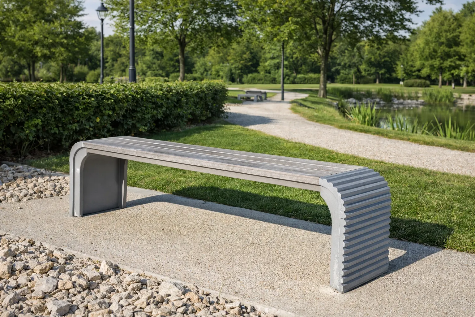 Betonnen bank